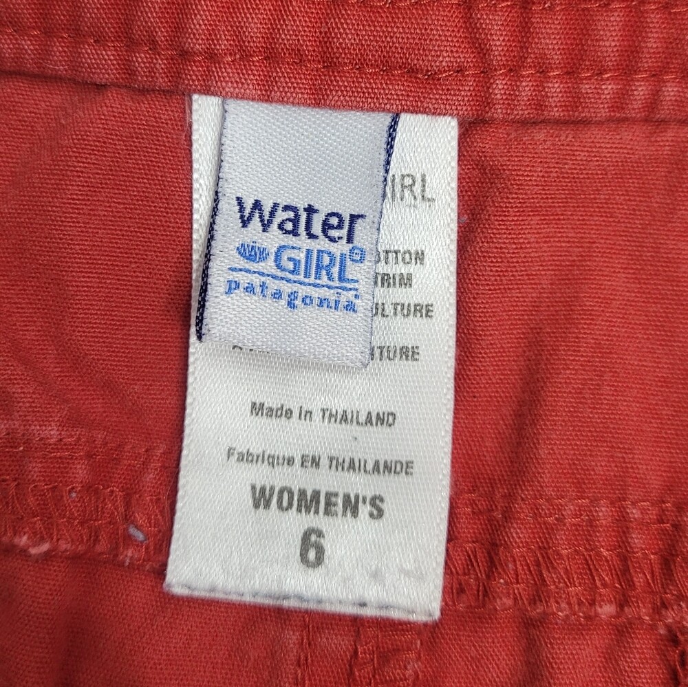 PATAGONIA Y2K red water girl cotton active mini skirt 6 thumbnail 5