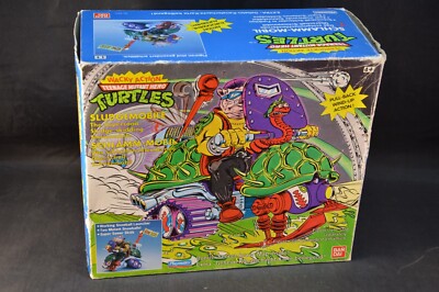 PLAYMATES MIRAGE NINJA SLUDGEMOBILE TURTLES 1990 UNMONTIERT MIT BOX