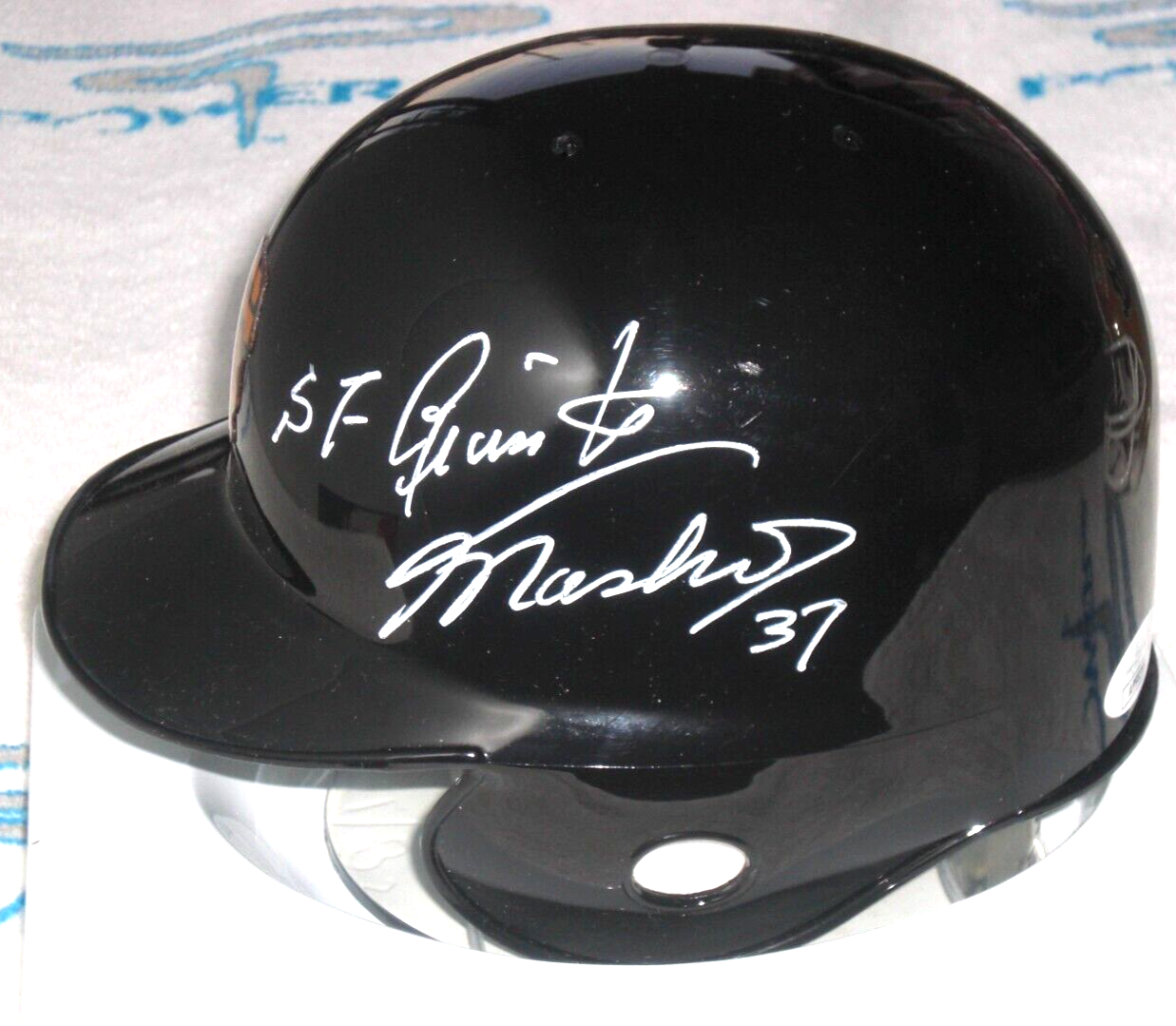 MASANORI 'MASHI' MURAKAMI SIGNED SAN FRANCISCO GIANTS MINI HELMET J.S