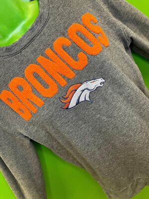 NFL Denver Broncos Pyjama Sweatshirt grau meliert Damen Small