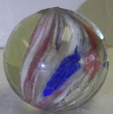 18722m Interesting Shrunken Onionskin Vintage German Handmade Shooter Marble