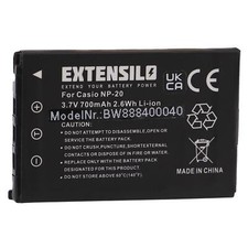 Batteria per Casio Exilim EX-Z60 EX-Z77 EX-Z770 EX-Z65 EX-Z70 EX-Z75 700mAh 3,7V