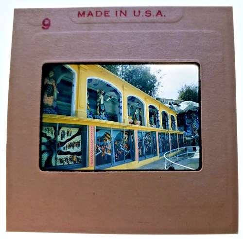 Kodachrome SLIDE | *1950s* Hong Kong TIGER BALM GARDEN Display - RED BORDER - Picture 2 of 2