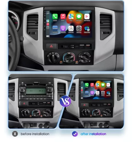 For Toyota Tacoma 2005-2013 Android 13.0 Car Radio Stereo GPS WIFI Apple Carplay - Bild 3 von 22