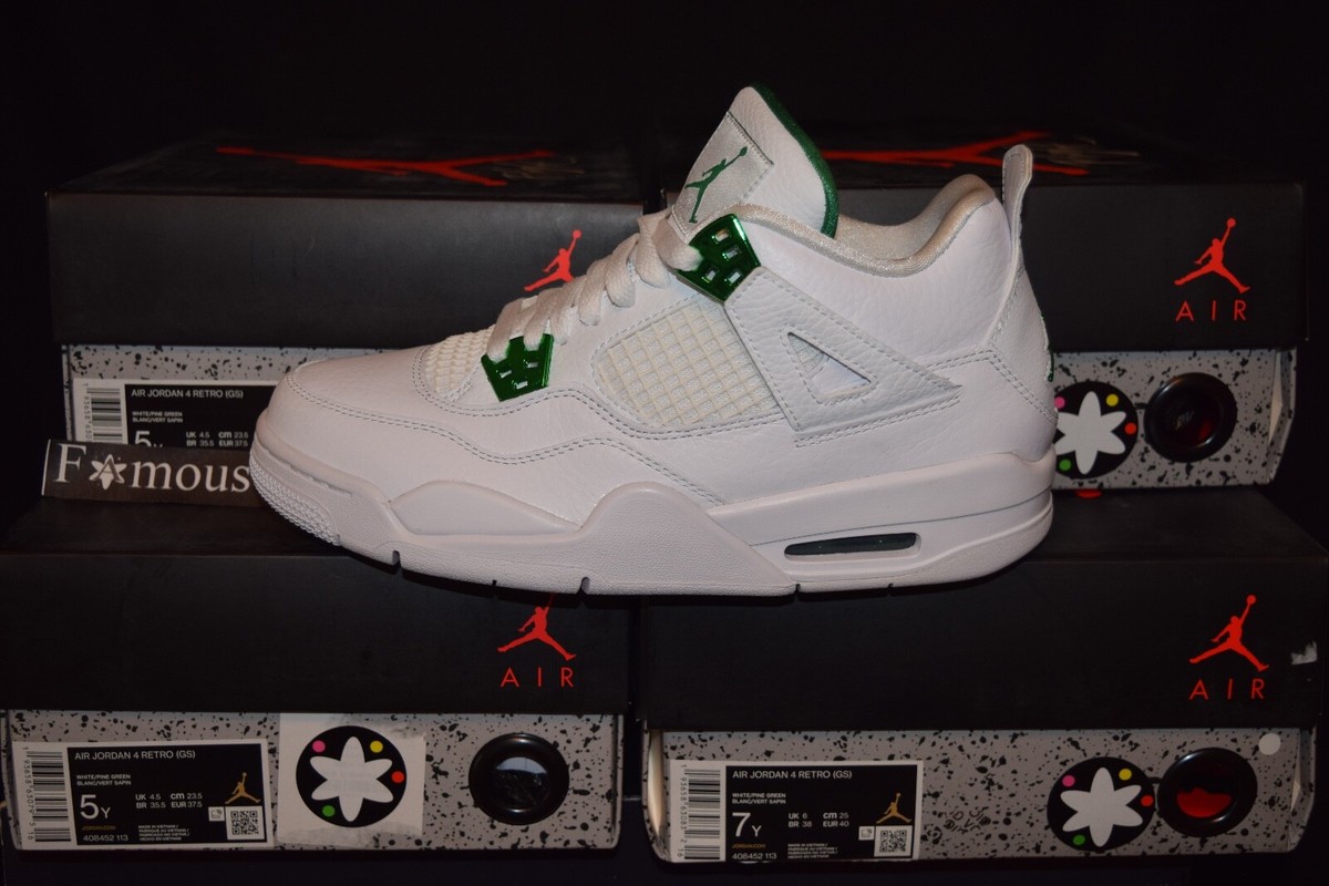 Air Jordan 4 Metallic Green GS BG RARE 408452 113 | eBay