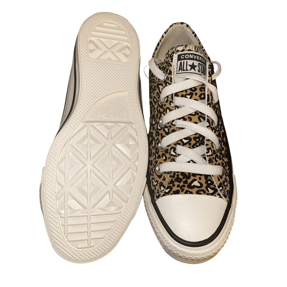 Zapatillas Converse Leopardo CTAS OX Club Garceta Dorada Talla 6 Negro Dorado Gamuza Nuevas Foto 3 de 4