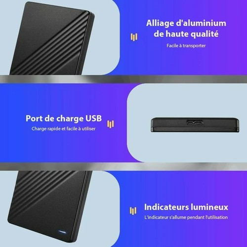 750Go Disque dur externe USB 3.0 Pour ordinateur portable Ps4 Xbox - Photo 3/3