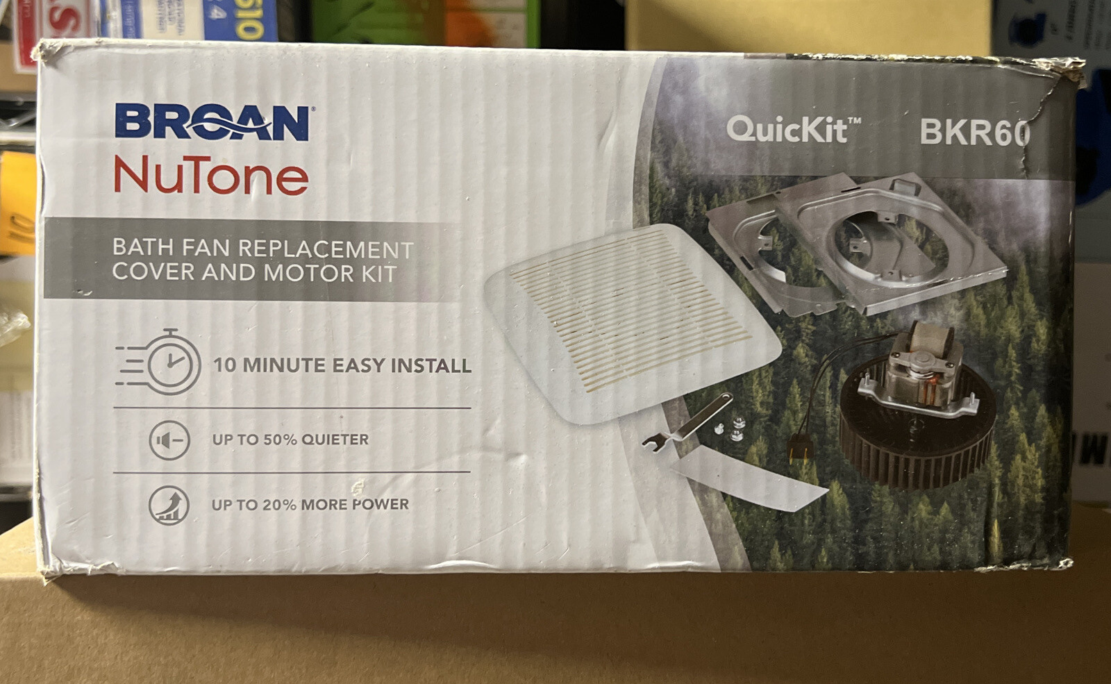 Broan-Nutone QuicKit 60 CFM 3.0 Sone Bathroom Exhaust Fan Motor ...