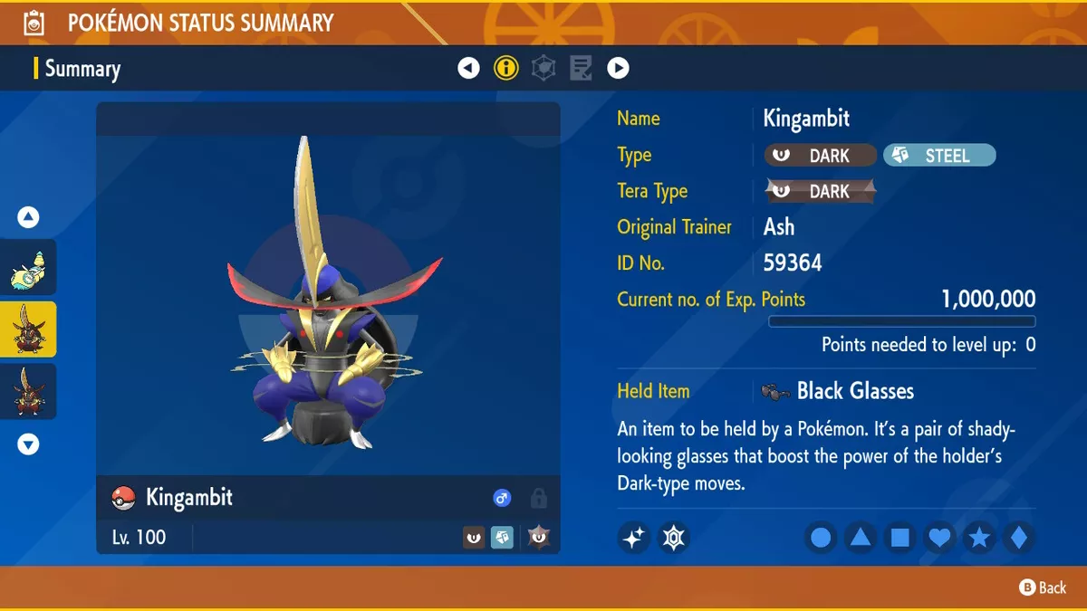 Pokemon Scarlet and Violet, Kingambit - Location, Stats, Best Moveset and  Nature