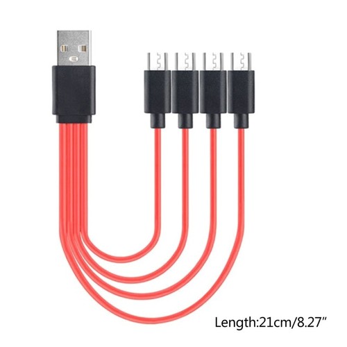 Multi Charging Cable Splitter Universal 4 in 1 Multi USB Cable Multiple Devices - 第 8/8 張圖片