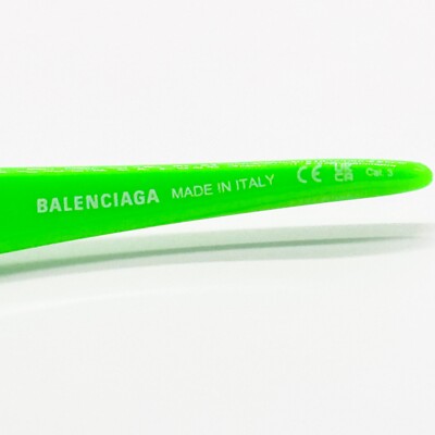 サングラス BALENCIAGA Woman Sunglasses Green BB0253S 005 NEW BB0253S 005 BALENCIAGA GREEN GREY OVAL UNISEX BALENCIAGA