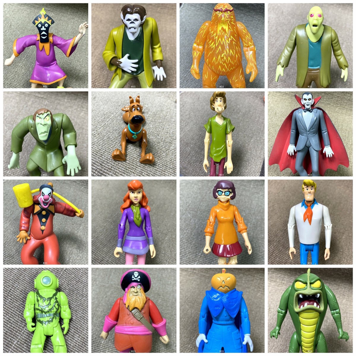 5'' Scooby-Doo WolfMan Zombie Skeleton Creeper Villians Crew