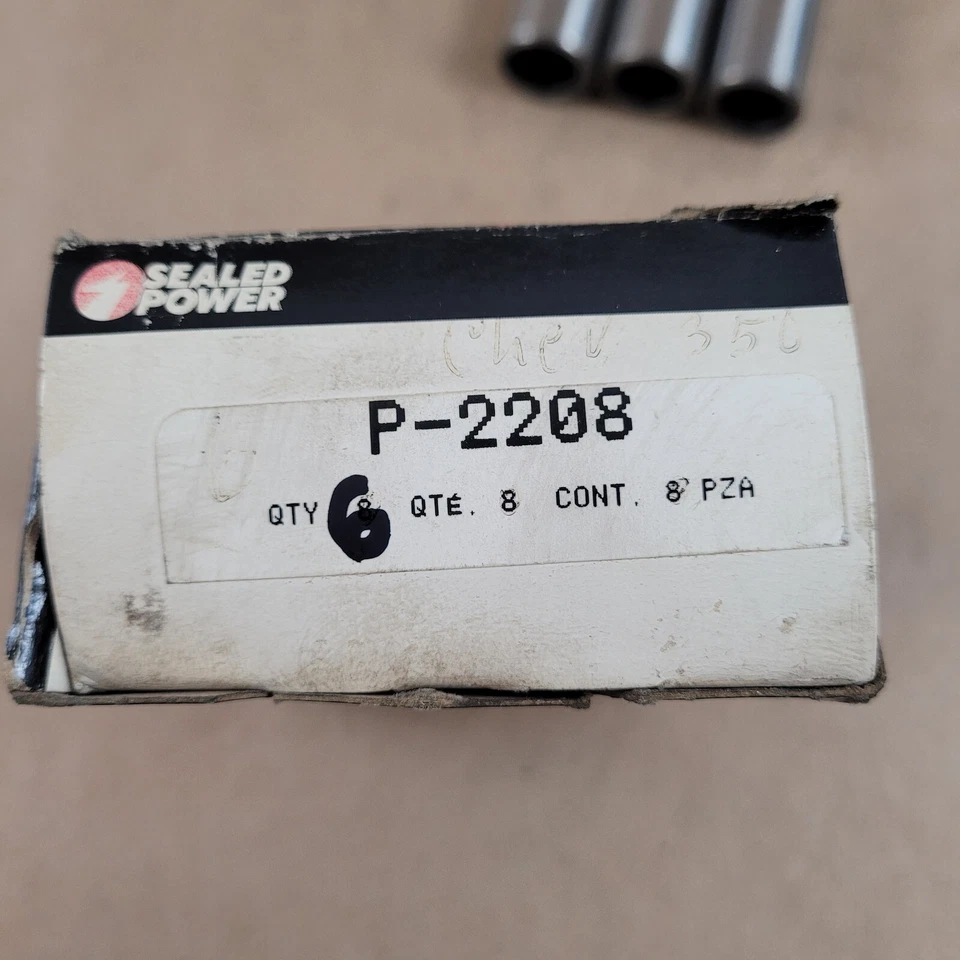 6 PINES DE PISTÓN NUEVOS sellados Power P2208 1962-1990 GMC Chevy Buick Cadi Olds Pontiac Foto 2 de 4
