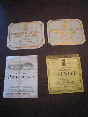 Les Etiquettes des(The Labels of the) Grand Crus Classes du(of