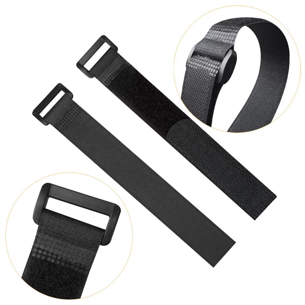 24 Yard Hook & Loop Cable Straps - Adjustable Reusable Cable Ties For Wire Management, Black 1 thumbnail image