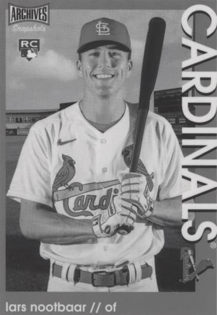 2022 Topps Archives Snapshots - Lars Nootbaar #44 Black & White