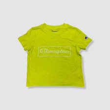 Champion Kid's Boy's Green Logo Short Sleeve T-Shirt Size 4