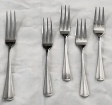 Home Concepts HCF7 Stainless ** (4 ) Salad Forks & 1 Dinner Fork**