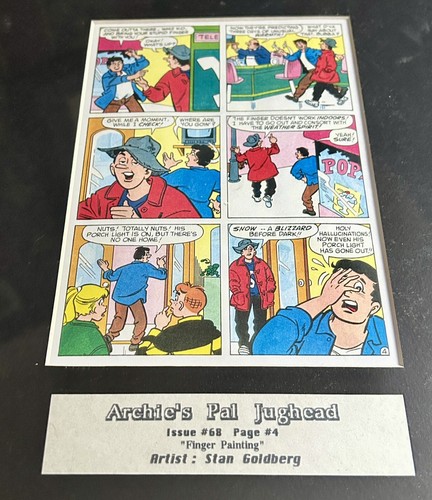 Original ARCHIE'S PAL JUGHEAD Comic Book Art Issue #68, Page #4 STAN GOLDBERG - Bild 10 von 11