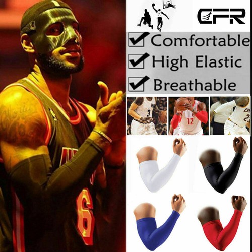 UV Sun Protection Compression Arm Sleeves Cycling Golf Basketball Sports Sleeve - Picture 10 of 33