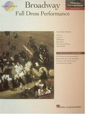 BROADWAY FULL DRESS PERFORMANCE MUSIC BOOK/CD VOCAL SONGBOOK BRAND NEW ON SALE