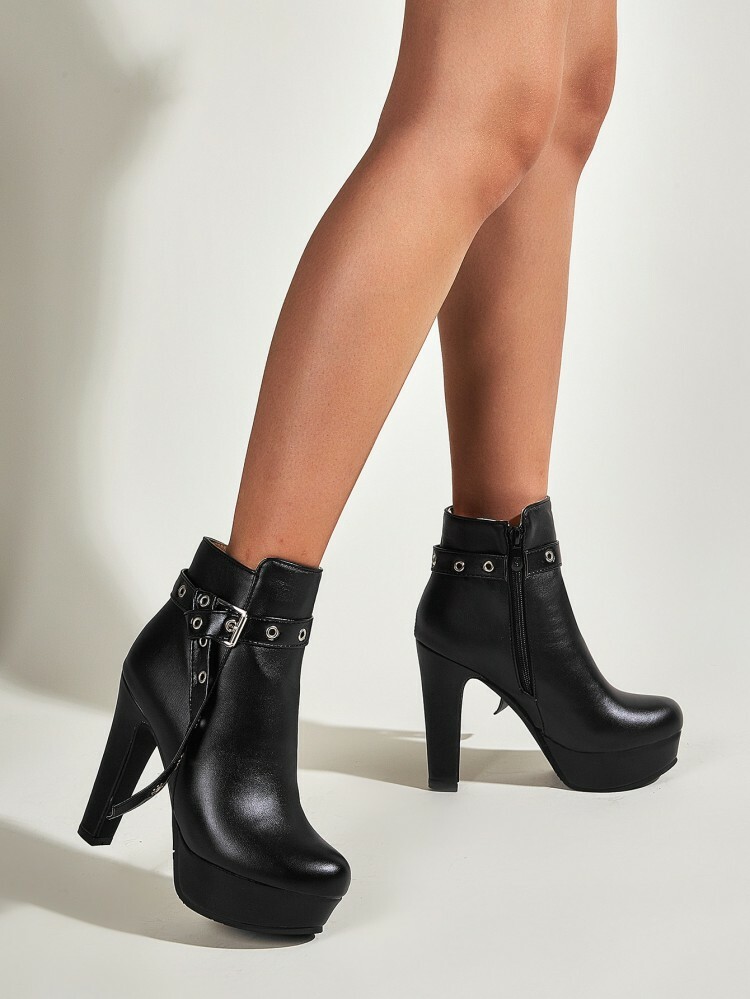 Women's Ankle Boots Punk High Heels 