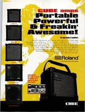 Roland Cube Amplifiers Original Print Ad