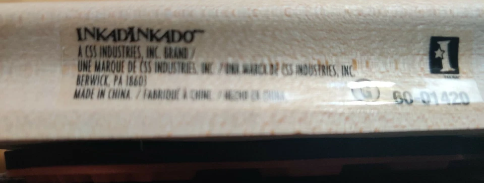 Inkadinkado Built for two Bike Rubber Stamp Wood Mounted.New - Image 4 of 4