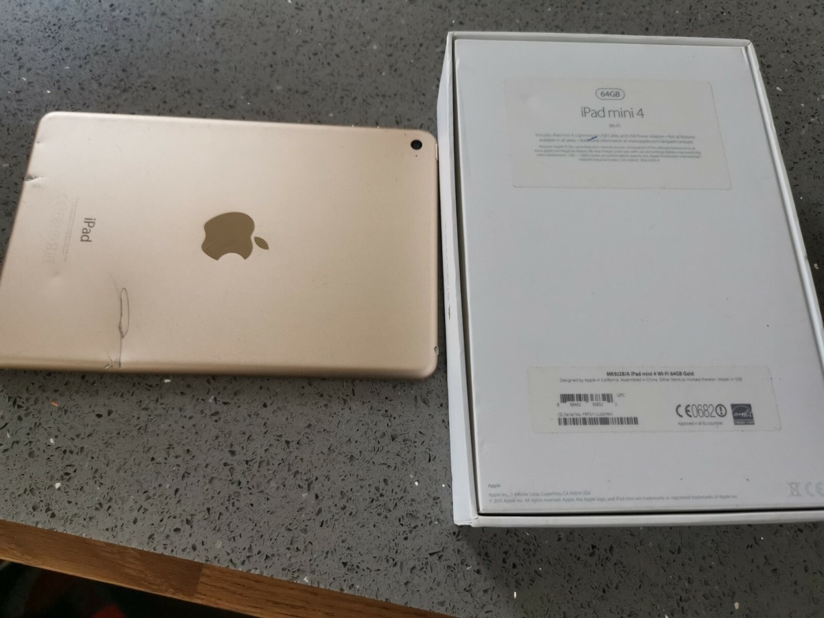 Apple iPad mini 4 64GB, Wi-Fi, 7.9in - Gold 888462368322 | eBay