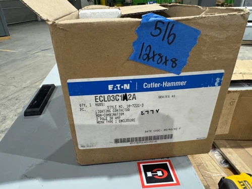 EATON 120V COIL  2 Pole Lighting Contactor ELECTRICALLY  HELD 1 Enclosure 30 Amp