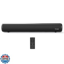LITTOAK HDMI Sound Bar for Smart TV, Small TV Sound Bar Speakers,