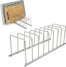 Spectrum Euro Kitchen Organizer Metal Dish Rack Cutting Board Holder Stand for C