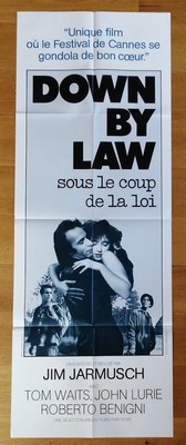 DOWN BY LAW jarmusch original french doorpanel movie poster '86 tom waits