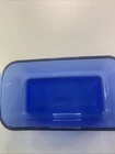 Vintage Pyrex #213-R Cobalt Blue Glass Loaf Pan 1.5 QT 8.5" X 4.5" X 2.5"