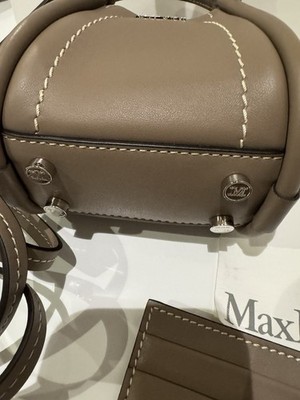 New Max Mara Micro Bag Traupe Brown Crossbody Rare Cute