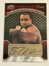 2009 Upper Deck BJ Penn RC Auto Prominent Cuts UFC