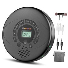Portable CD Player with Speaker Headphones Rechargeable Discman with Anti