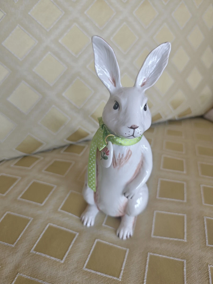 Set Villeroy & Boch Spring Eggs - Lapin Avec Fleur - Rare Figurines Pâques