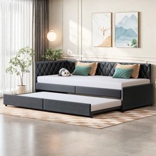 Schlafsofa, Couch, Bett, gepolstert, umwandelbar, Klappschlafsofa mit:Lattenrost
