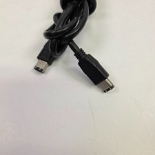 6-Pin Male to 6-Pin Male IEEE-1394a Firewire-400 Shielded Cable, Black 6 ft