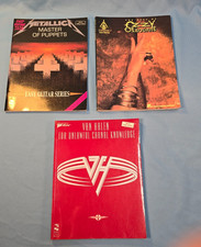 LOT OF 3 GUITAR BOOK OZZY - METALLICA - VANHALEN WITH TABLATURE