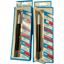 Touch Screen Stylus Ballpoint Pen 6 in 1 Tool Level Ruler Screwdriver 2 Pc