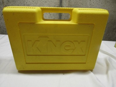 K NEX Carrying Case Yellow Hard Box Organizer 14  x 10 x 4''