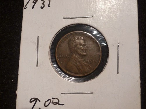 1931 - P Lincoln Cent Wheat Penny 1 Cent Coin