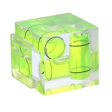 Camera Hot Shoe Cover Level, 3 Axis Hot Shoe Bubble Spirit Level, Green