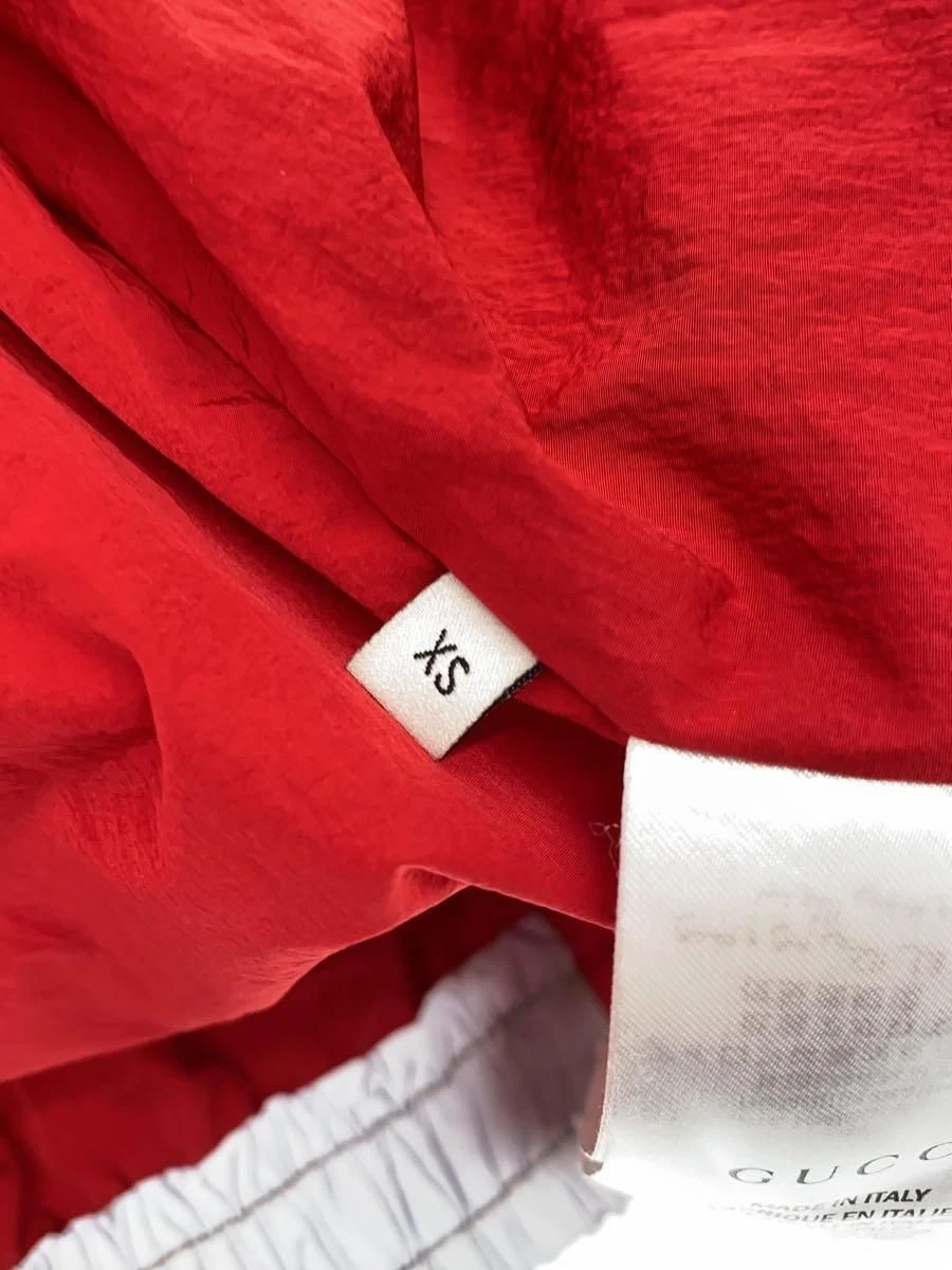 GUCCI giacca nylon XS ROSSO 587377