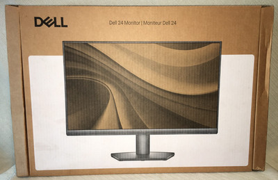 New Dell 24'' FHD 16:9 Monitor Dell 24 Model VESA Mountable Flat Widescreen Black