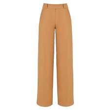House of CB Cameron Caramel Relaxed Tailored Trousers Pants NWT 