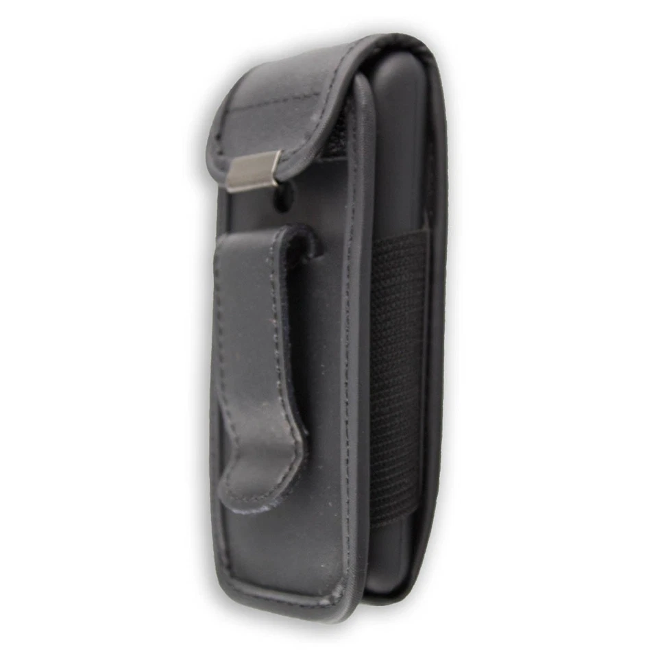 caseroxx Borsa in pelle con clip da cintura per Nokia 130 in nero fatto di vera  - Immagine 3 di 3
