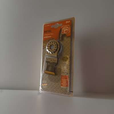 Fein Starlock E-Cut Carbide Pro Saw Blade Precision Cutting for Hard Metal, QTY3